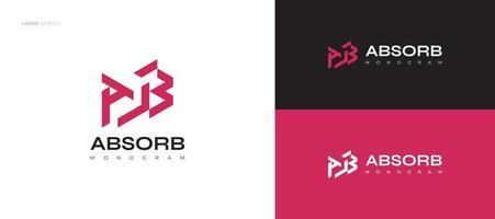 diseño abstracto del logotipo de la letra inicial a y b. logotipo del monograma ab vector