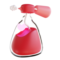 parfum d'amour illustration 3d png