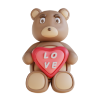 illustration 3d illustration 3d d'un ours en peluche png