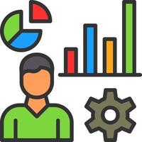 Ux Analytics Vector Icon Design