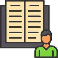 Diary Study Vector Icon Design