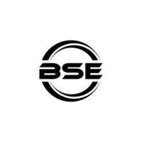 diseño del logotipo de la letra bse en la ilustración. logotipo vectorial, diseños de caligrafía para logotipo, afiche, invitación, etc. vector