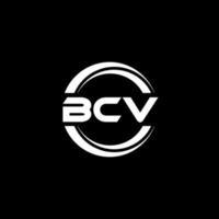 diseño del logotipo de la letra bcv en la ilustración. logotipo vectorial, diseños de caligrafía para logotipo, afiche, invitación, etc. vector