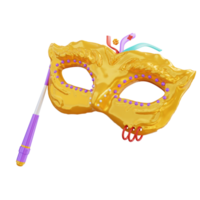 3d illustration mask prydnad png