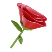 3D illustration red roses png