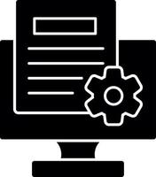 Content Management System Vector Icon Design