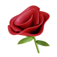 3d illustration roses rouges png