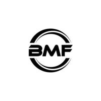 BMF letter logo design in illustration. Vector logo, calligraphy designs for logo, Poster, Invitation, etc.