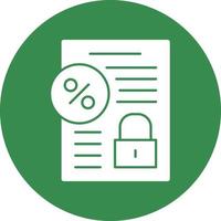 Fixed Interest Vector Icon Design