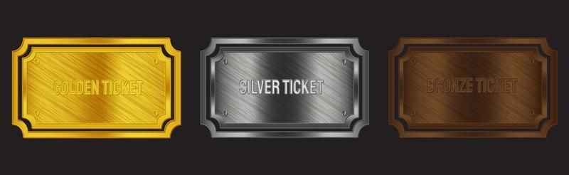 Golden Ticket Vector Art, Icons, and Graphics for Free Download