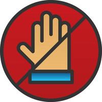 Hand Off Vector Icon Design