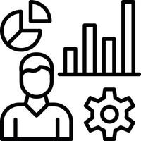 Ux Analytics Vector Icon Design