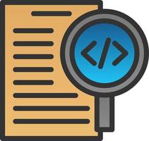 Code Review Vector Icon Design