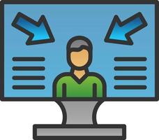 User Centered Design Vector Icon Design
