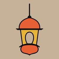 borde de ramadan kareem, fondo de estilo de arte islámico. símbolo de ramadán mubarak, linterna colgante dorada, lámpara árabe, arte vectorial e ilustración vector