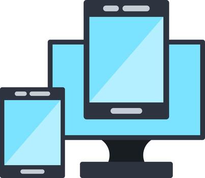 Responsive Web Design Vector Icon Design