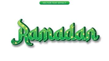 Texto 3d mes sagrado del archivo vectorial de ramadán vector