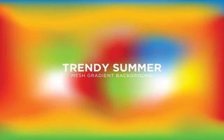 Mesh Gradient Background for Summer vector