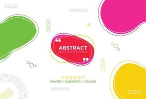 Geometric and Liquid Shapes Abstract Background Design With Modern Looks vector