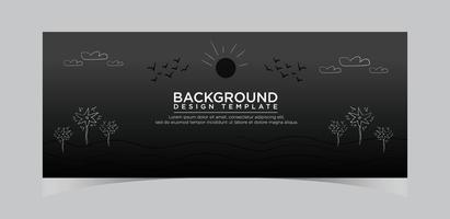 blackboard scenery background design vector