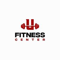 vector de plantilla de logotipo de centro de fitness inicial, logotipo de gimnasio de fitness