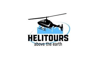 Helicopter Logo designs badge Vector template,