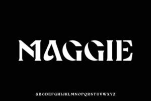 Unique luxury decorative display font vector