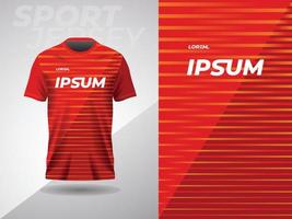 camiseta roja abstracta diseño de camiseta deportiva para fútbol fútbol carreras juegos ciclismo correr vector