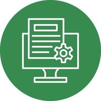 Content Management System Vector Icon Design