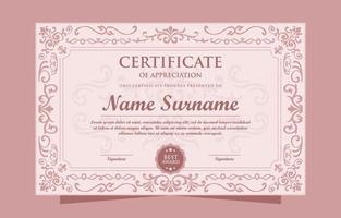 Victorian Classic Certificate vector