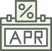 Annual Percentage Rate Vector Icon Design