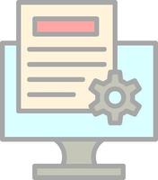 Content Management System Vector Icon Design