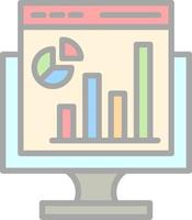 Web Analytics Vector Icon Design