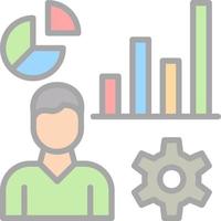 Ux Analytics Vector Icon Design