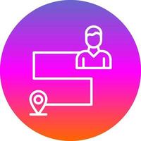 Customer Journey Map Vector Icon Design