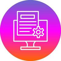 Content Management System Vector Icon Design