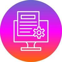 Content Management System Vector Icon Design