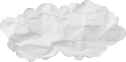 icône de recadrage de nuage texturé blanc png