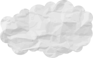 icône de recadrage de nuage texturé blanc png