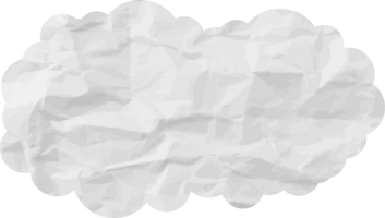 icono de recorte de nube con textura blanca png