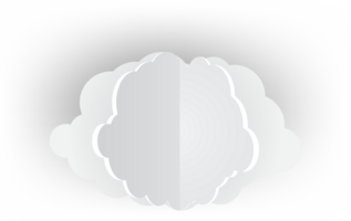 wit wolk uitsnijden icoon png