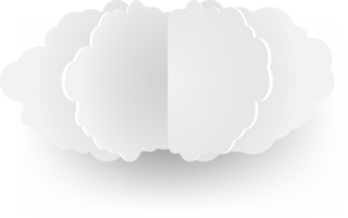 icono de recorte de nube blanca png