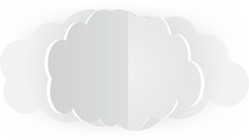 icono de recorte de nube blanca png