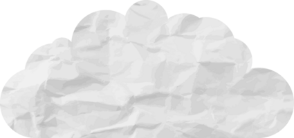 icône de recadrage de nuage texturé blanc png