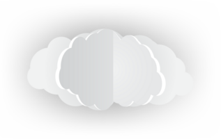 wit wolk uitsnijden icoon png