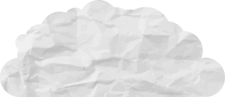 icono de recorte de nube con textura blanca png