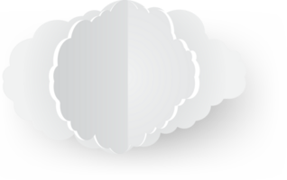 White cloud Crop-out Icon png