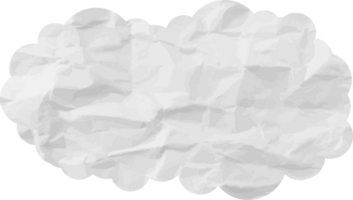 icône de recadrage de nuage texturé blanc png