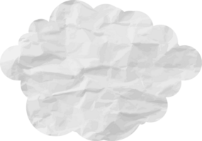 ícone de recorte de nuvem texturizada branca png
