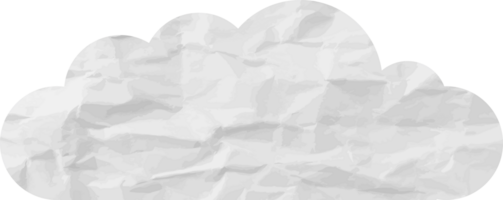icono de recorte de nube con textura blanca png